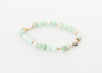 Leopold Bracelet in Green Chrysoprase